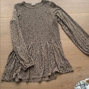 Good Hart Smocked Polka Dot Top